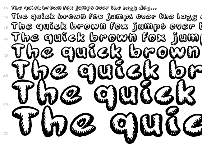 Fanzine Title font waterfall
